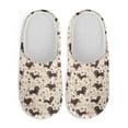 thumbnail image 2 of Psesaysky Womens Slippers Cute Dachshund Dogs Print Closed Toe House Slippers for Women Indooor Men Arch Support Bedroom Shoes, Size 10.5-11.5, 2 of 7