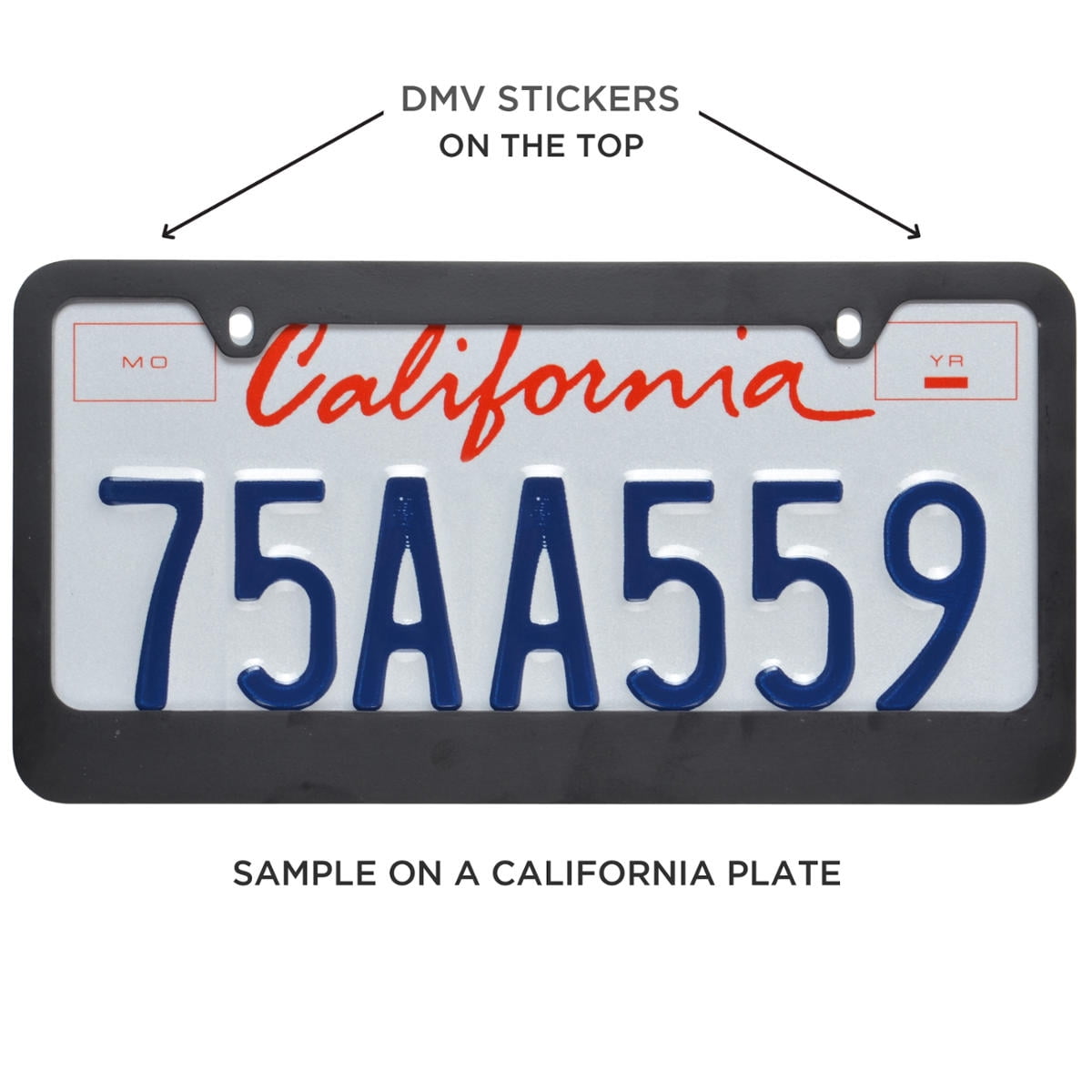 Chrome Plated Die-Cast Stainless Metal License Plate Frame / Holder Universal Size - Jesus Fish (Pack of 2)