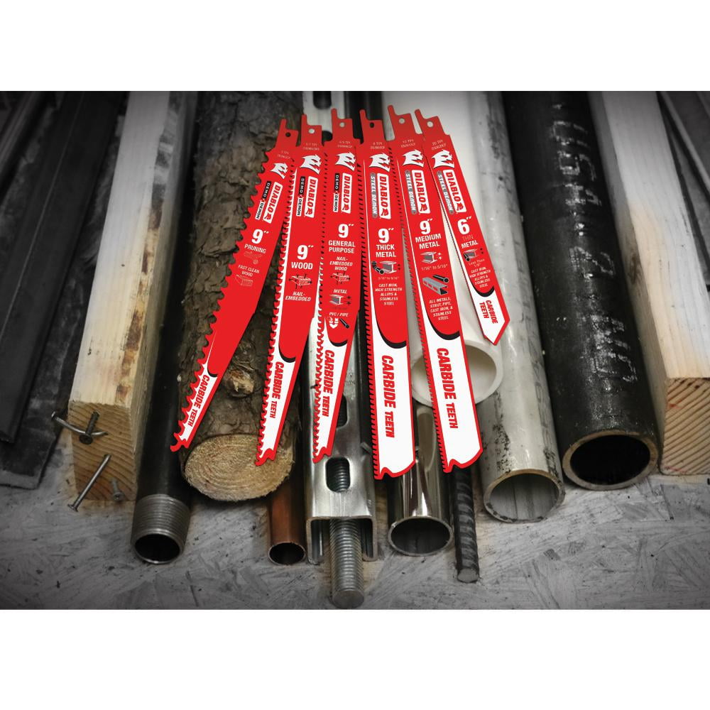 Diablo Steel Demon 12 in. Carbide Reciprocating Saw Blade 10 TPI 1 each