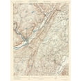 thumbnail image 3 of USGS 19x24 Black Modern Framed Museum Art Print Titled - Port Jervis New York New Jersey Pennsylvania Quad, 3 of 5