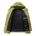 thumbnail image 4 of Rggeeun Jackets For Men Versatile Hooded Utility Jacket For Outdoor With Multiple Pockets For Comfort Style Fall Winter Outwear Fashion, 4 of 9