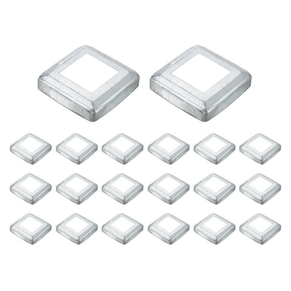 20Pack Post Base Cover, 3.75x3.75 Metal Integral Style Post Skirt Porch Column Wrap(2x2)