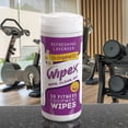 thumbnail image 4 of Wipex Gym Wipes for Fitness Equipment, EWG Verified Plant-Based Cleaning Wipes for Yoga Mats & Peloton, Lavender Scent, 50 Count Each, 12 Pack Case, 4 of 10