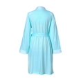 thumbnail image 3 of Metropolitan Womens Nightgown and Robe Set Matching Gown and Robe Sets - Mint Stripe, 3X, 3 of 8