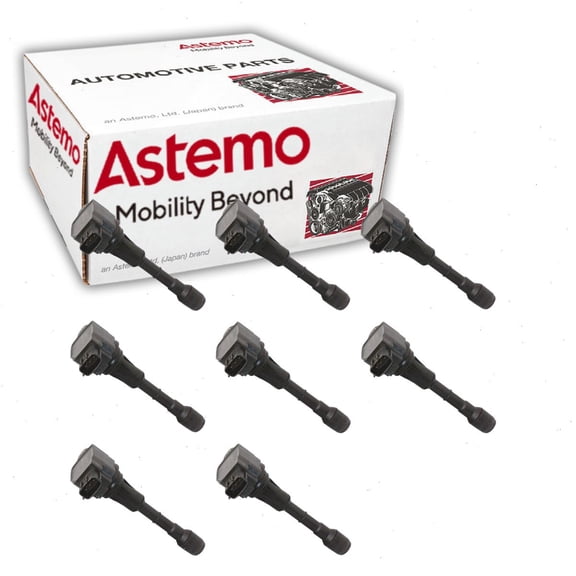 8 pc Hitachi IGC0078 Ignition Coils for 22448-EY00A Spark Plug Wire Boot Fits select: 2009-2013 INFINITI G37, 2014-2017 INFINITI QX50