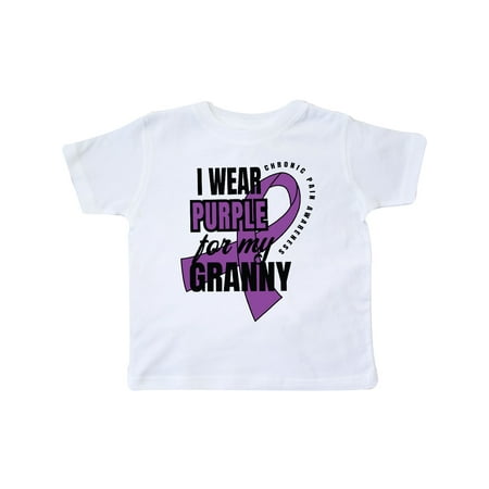 

Inktastic Chronic Pain I Wear Purple For My Granny Gift Toddler Boy or Toddler Girl T-Shirt