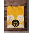 thumbnail image 3 of White Sheeps And The Black Sheep Graphic On The Middle Men Gold T-Shirt, Male Large, 3 of 4