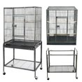thumbnail image 4 of ZENSTYLE 53" Bird Cage with Stand Wrought Iron Frame Birdcage, 4 of 8
