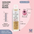 thumbnail image 3 of Miyuki Delica Seed Beads – Size 11/0 (1.6 mm), DB0031, Gold 24K Plated, 7.2 g, Approx. 1440 Beads, 3 of 7