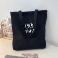 thumbnail image 1 of Canvas Bag Shoulder Handbag Large Capacity Tote Bag Student Book Class Messenger Bag, 1 of 6
