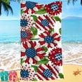 thumbnail image 6 of Huge Memorial Day Savings! Boovnll American Flag Beach Towel - 24x47" Red White Blue Stars Stripe Beach Towels, Absorbent Quick Dry Sand Free Beach Towel for Beach, Yoga, Pool, Beach Towels Oversized, 6 of 6