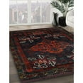 thumbnail image 3 of Ahgly Company Machine Washable Indoor Rectangle Traditional Burgundy Brown Area Rugs, 2' x 3', 3 of 7