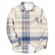 thumbnail image 5 of Seeotter Mens Stretchy Knit Plaid Shirt Long Sleeve Button Down Shirts Casual Western Cowboy Tops, 5 of 5