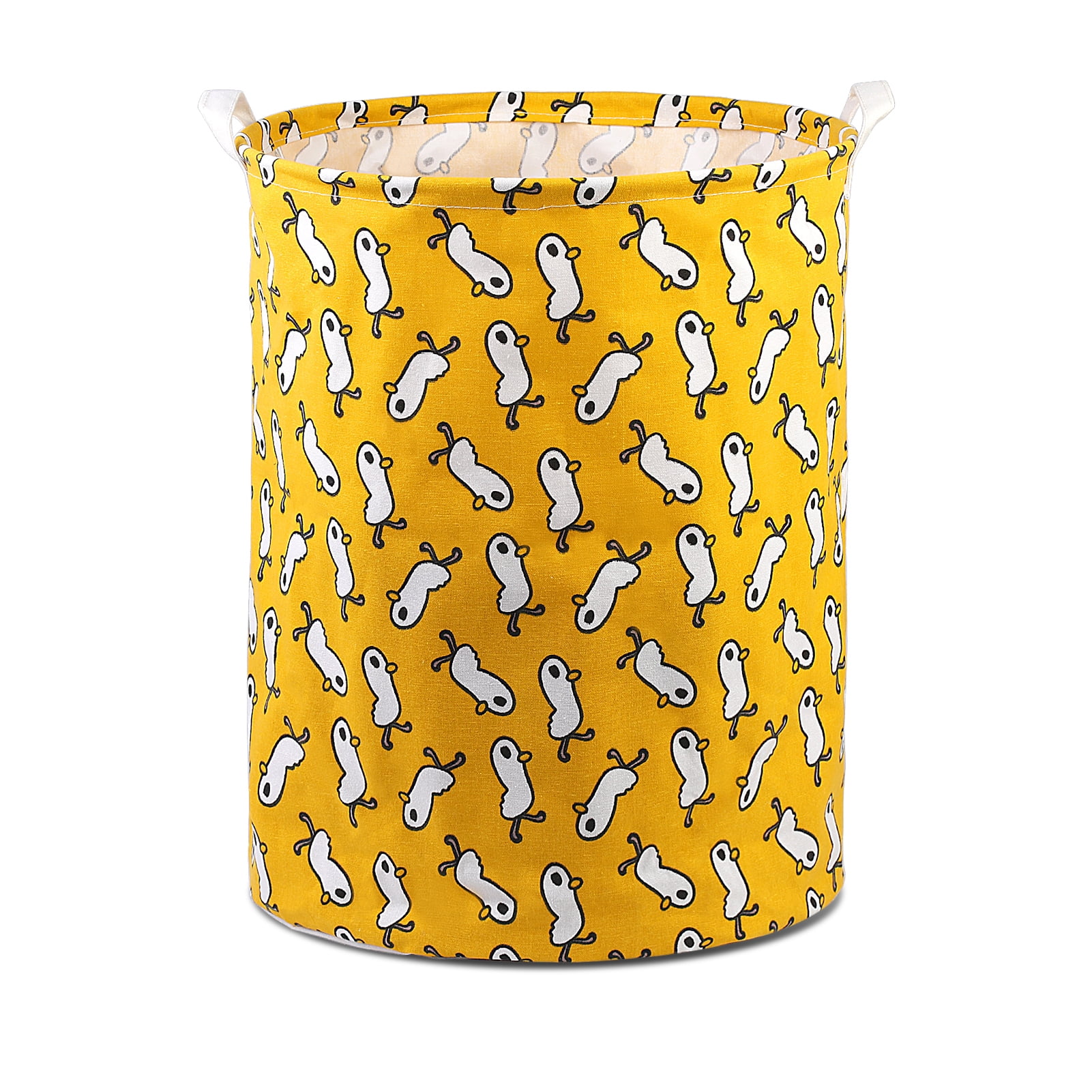Jupean Laundry Basket, Collapsible Fabric Laundry Bag, Foldable Laundry