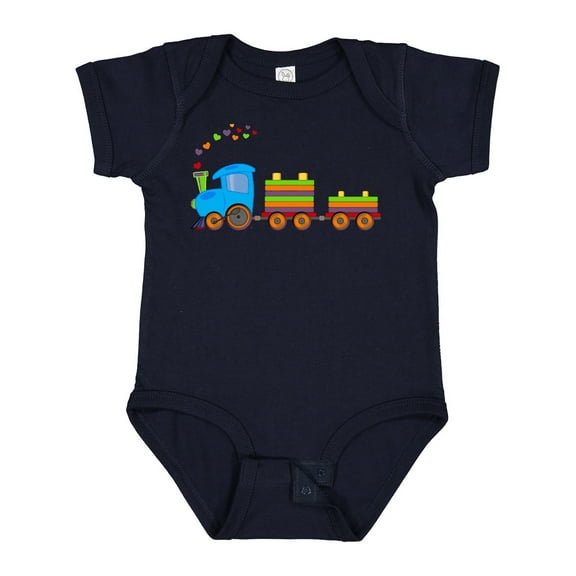 Inktastic Colorful Toy Train Boys or Girls Baby Bodysuit