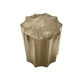 thumbnail image 2 of 22-inch Gold Metal Drum Nightstand for Contemporary Bedroom No Assembly Required, 2 of 6