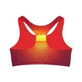thumbnail image 3 of Seamless Sports Bra (AOP) Joyful Sunset Colors, 3 of 6