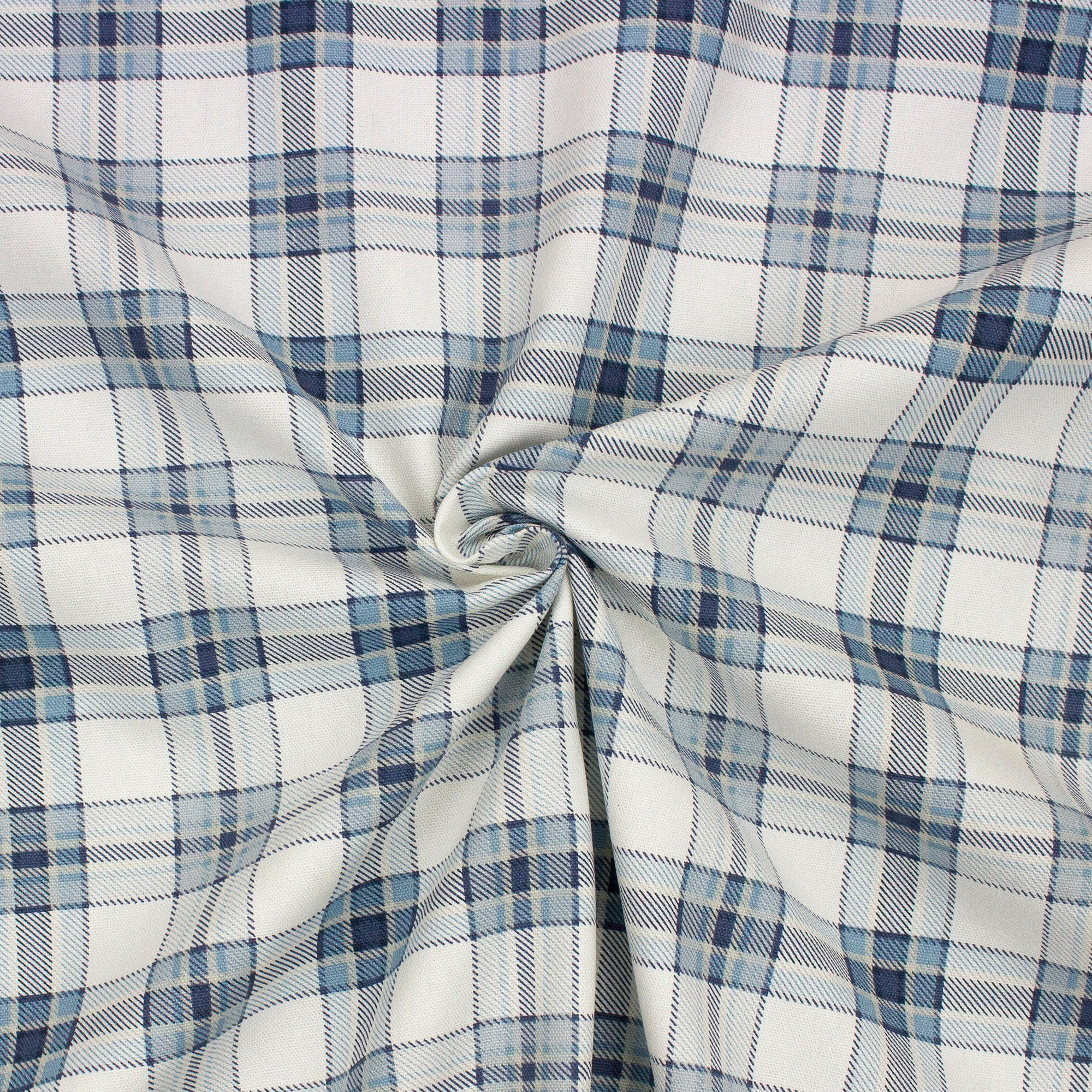 Better Homes & Gardens 100% Cotton Plaid Blue, 2 Yard Precut Fabric