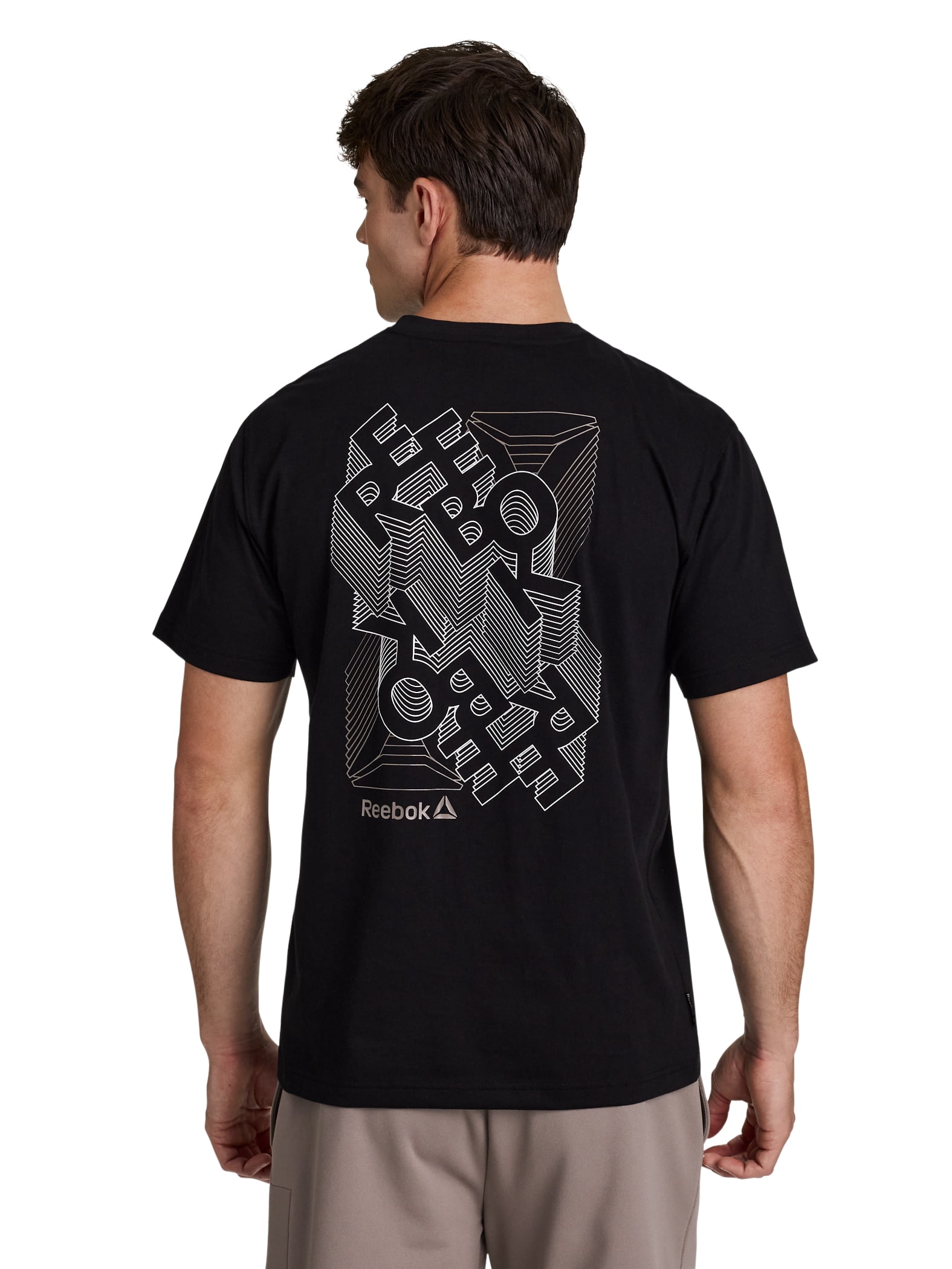 Reebok Men's and Big Men's Front and Back Graphic Tee Shirt, Echoes, Sizes XS-5XL