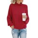 thumbnail image 1 of Suéter de mujer Otoño e Invierno 2023 Suéter holgado de cuello alto Suéter europeo y americano de talla grande para mujer, 1 of 6