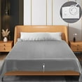 thumbnail image 2 of Grey Electric Heated Blanket Queen Size 61.81X83.86 Inch Double Control Heating Pad With Auto Shut Off Machine Washable Soft Polyester For Bed Couch Winter Warmth Grey, 2 of 8