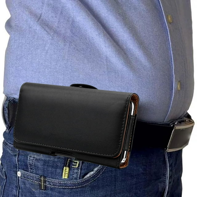 Riñonera para hombre, riñonera para teléfono, bolso manos libres, riñonera, funda para teléfono, riñonera para hombre para viajes de Camping al aire Patrón liso S
