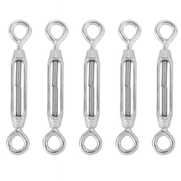 Stainless Steel 304 Eye & Turnbuckle Wire Rope Tension (5Pcs)