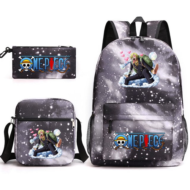 Lightning Pet Backpack Three Piece Set, Backpack Student Schoolbag