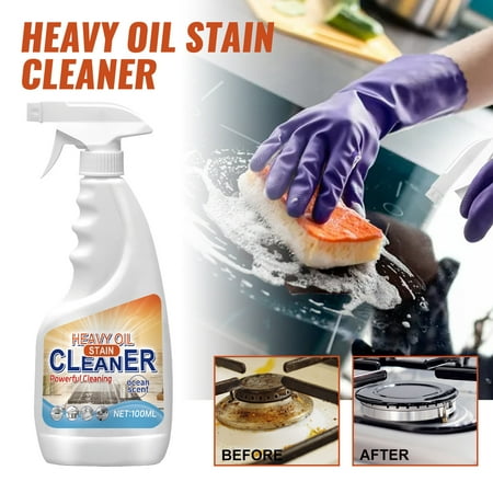 Ywbawe Foaming Heavy Oil Stain Cleaner, All-Purpose Kitchen Cleaner Spray, Multi-Surface Cleaner, Rinse-Free Cleaning Solution, 100ml Spray for Oil Removal
