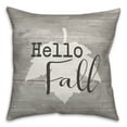 thumbnail image 2 of Creative Products Hello Fall Leaf 20 x 20 Spun Poly Pillow, 2 of 3