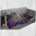 thumbnail image 6 of American Flag Soft Flannel Fleece Blanket, Exposure Usa National Outer Space Night Cloudy Free Universe Cosmos Display, Cozy Plush for Indoor and Outdoor Use, 50" x 70", Multicolor, by Ambesonne, 6 of 6