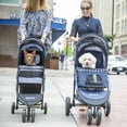 thumbnail image 2 of Gen7Pets Promenade 4 Wheeled 35"L Pet Stroller for Dogs up to 50 lb, Cheetah, 20 lb, 2 of 9