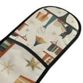 thumbnail image 4 of Yayeee Double Oven Mitt Kitchen Heat Resistant Baking 35" x7" Quilted Glove, Cats Reading Pattern, 4 of 6