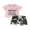 Pink, variant on Bagilaanoe 2pcs Toddler Baby Girl Shorts Set Short Sleeve Letter Print T Shirt Tops + Camouflage Shorts 6M 12M 18M 24M 3T 4T 5T Kids Casual Summer Clothes