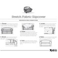 thumbnail image 4 of Stretch Sensations 1-Piece Stretch Double Diamond Wing Chair Slipcover, Brick, 4 of 8