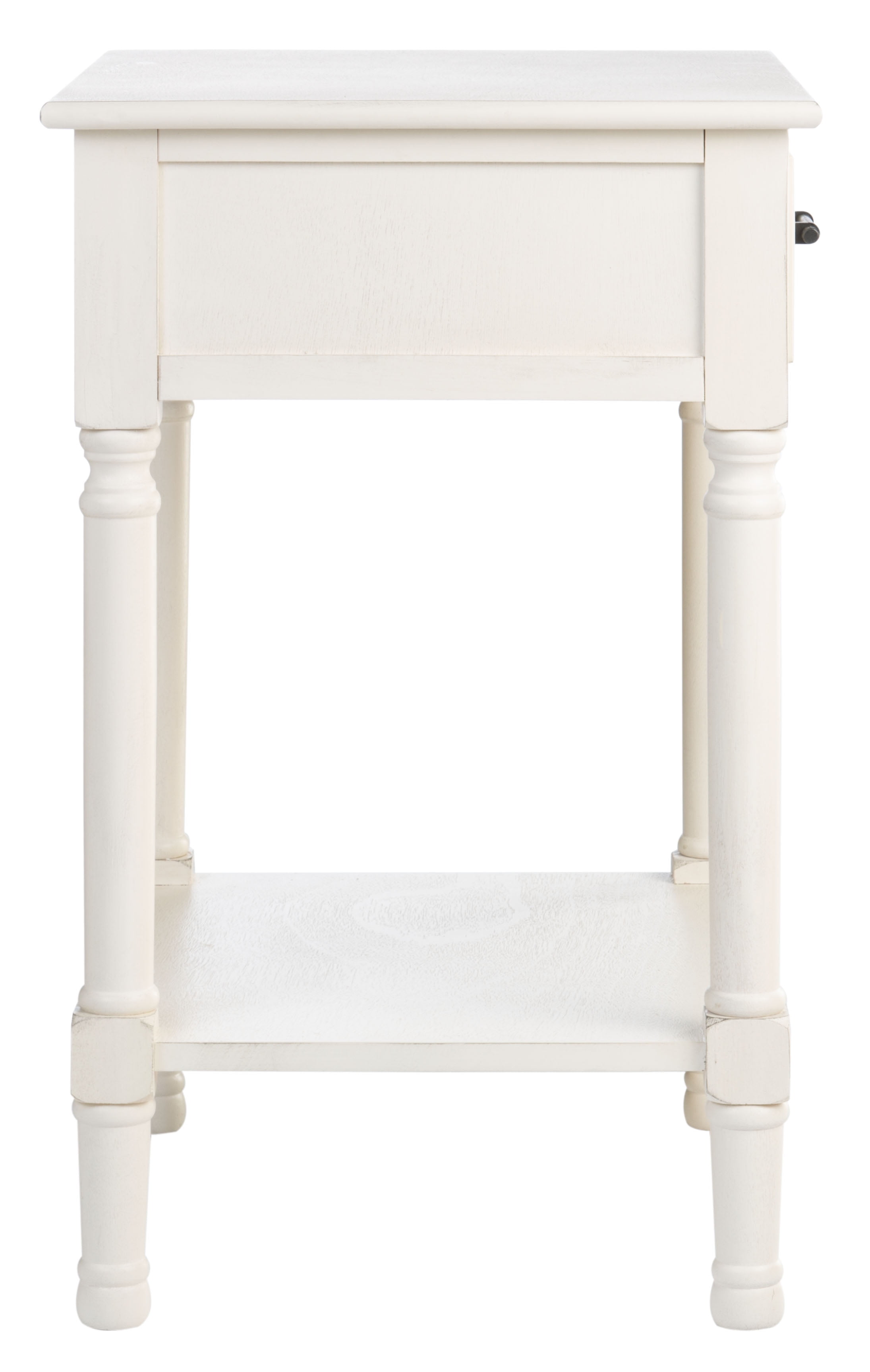 SAFAVIEH Peyton French White Rectangle Wood Storage End Table (19 in. W x 15.8 in. D x 26 in. H)
