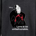 thumbnail image 3 of Disney Villains - Cruella De Vil Love Unfasionable  - Women's Lightweight French Terry Long Sleeve Shirt, 3 of 5