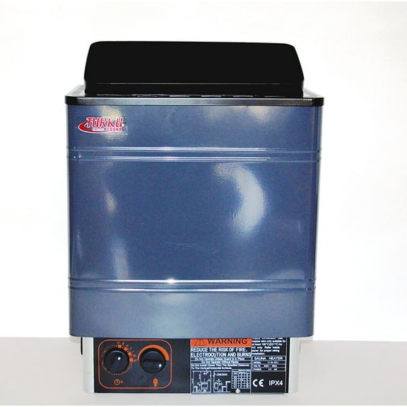 TU90WD-I - 9KW RESIDENTIAL FIRMER BODY STRUCTURE TURKU WET & DRY 220V 240V ELECTRIC SAUNA SPA HEATER STOVE WITH BUILT-IN CONTROLLER FOR TRADITIONAL SAUNAS