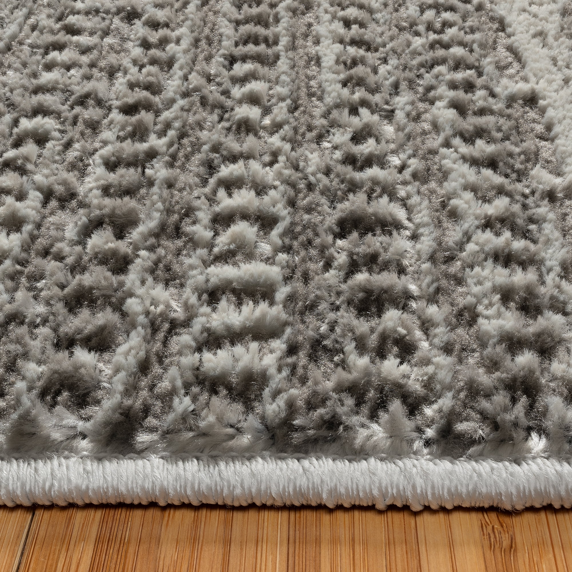 Gertmenian Missha Dario Modern/Contemporary Striped Dark Gray Indoor Area Rug, 2x6 Runner