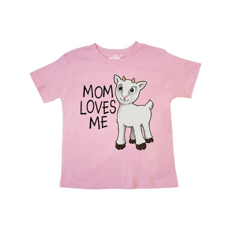 

Inktastic Mom Loves Me- cute goat Gift Toddler Boy or Toddler Girl T-Shirt