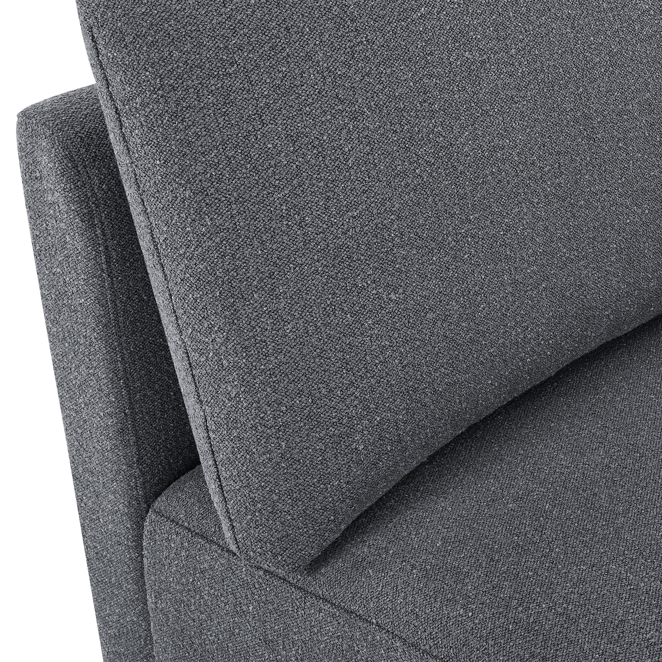 Beautiful Drew Modular Sectional Sofa with Ottoman by Drew Barrymore, Charcoal