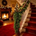 thumbnail image 5 of Hovilon Artificial Norfolk Pine Wreath Garland, Christmas Simulation Vine and Rattan Ornament. Flexible Plastic Green Vine For Fireplace Stair Door Frame Railing, Realistic Festive Holiday Home Decor, 5 of 6