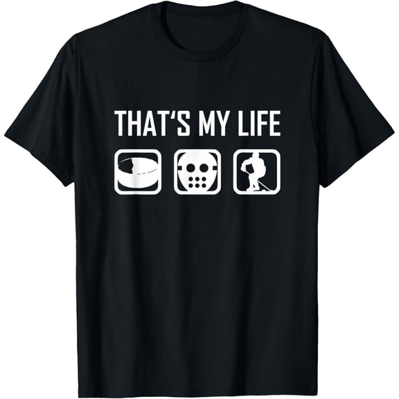 t-shirt That's My Life Hockey Sport T-Shirt Men Women Kids Gift T-Shirt.