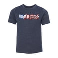 thumbnail image 2 of United States Flag T-shirt, Kid's 4th of July Shirts, Graphic T-shirts - Heather Navy MH200YPATRIOT S14 XL, 2 of 3