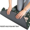 thumbnail image 3 of Dark Green Princess Castle Rainbow Pattern Hot Yoga Mat Towel Non Slip for Hot Yoga - Quick-Drying Yoga Mat Cover with 4 Corner Pockets with Travel Bag - Hot Yoga Towel Non Slip 70"x26", 3 of 6