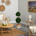 thumbnail image 4 of Nearly Natural 3.5' Boxwood Double Ball Topiary Artificial Tree in Woven Planter, 4 of 4