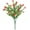 Red, variant on 1 Bundle Artificial Outdoor Flowers, Fake Green Shrubs Bushes, UV Resistant Faux Floral Plants, Realistic Artificial Flowers for Garden Porch Yard Patio Outdoor Landscape Decoration