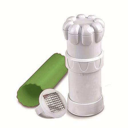 Compact Green Garlic Chopper Press for Effortless Cooking and Food Prep