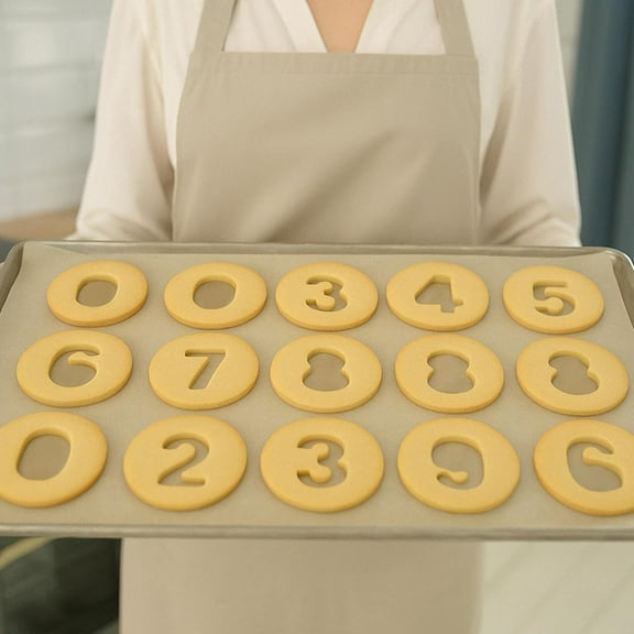 Cookie Cutters Set, Birthday Numbers , Stainless Steel Cookie Cutters for Baking