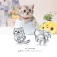 thumbnail image 6 of Coachuhhar Cat Stud Earrings, Sterling Silver, Includes Gift Box and Silver Clean Cloth, 6 of 6
